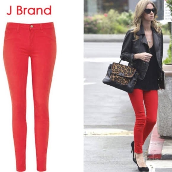 J brand red pants xs - Picture 1 of 3